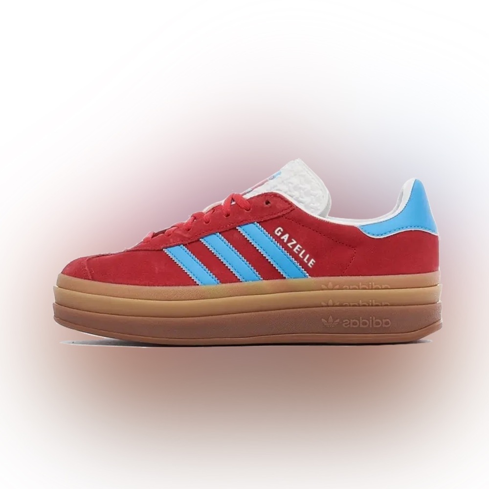 Adidas Gazelle Red and Blue Women's Sneakers